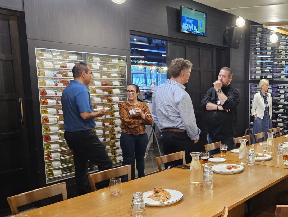 Toolbox members connecting at an event